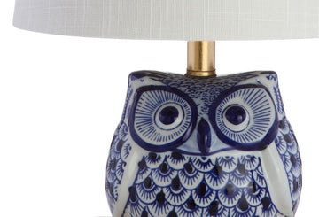 Justina 16" Ceramic Mini LED Table Lamp - JONATHAN Y